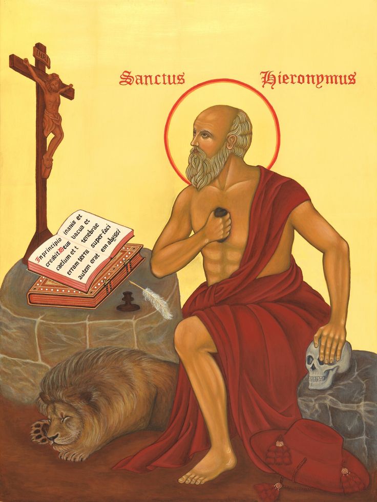 an image of a man with a beard sitting in front of a book and a lion