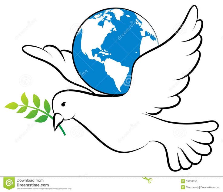 dove carrying the earth in its beak