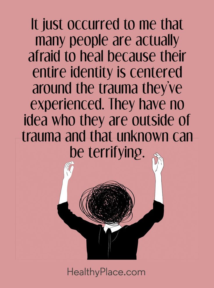 Quote on mental health: It just occurred to me that many people are actually afraid to heal because their entire identity is centered around the trauma they’ve experienced. They have no idea who they are outside of trauma and that unknown can be terrifying. www.HealthyPlace.com Mental Health Facts, Motivation Positive, Mental And Emotional Health, Health Facts, Health Quotes, Coping Skills, Emotional Health, Many People, A Quote