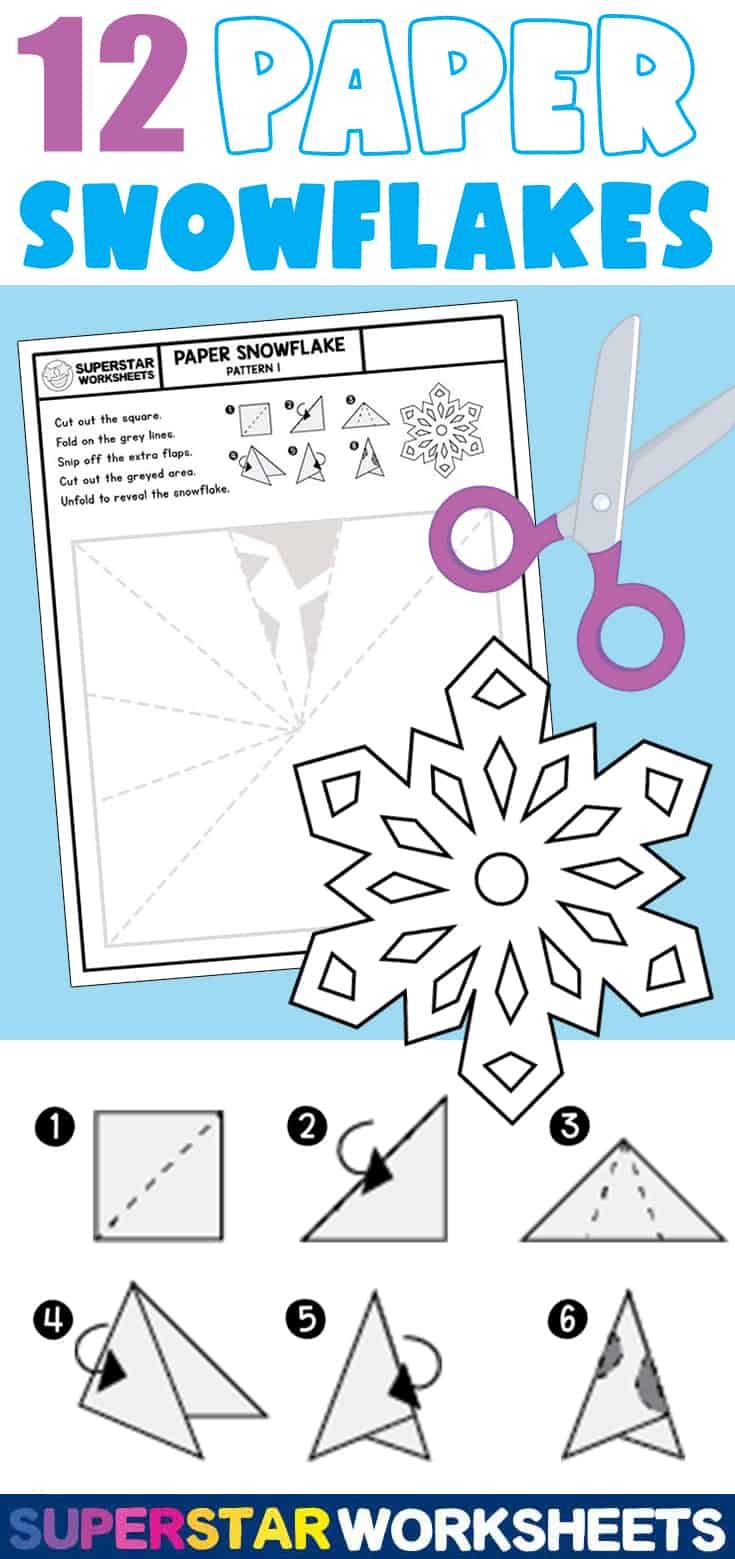 paper snowflakes with instructions to make them