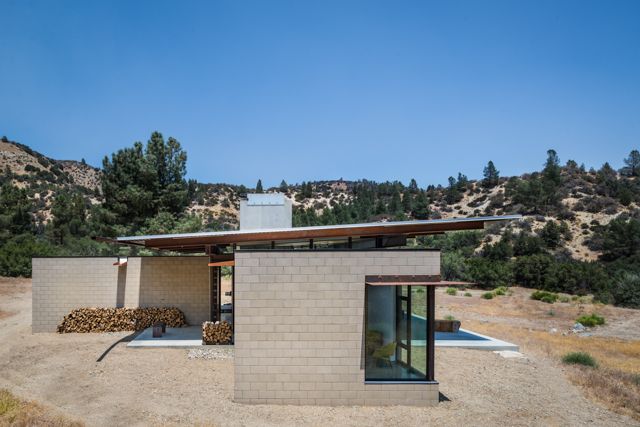 a modern house in the middle of nowhere