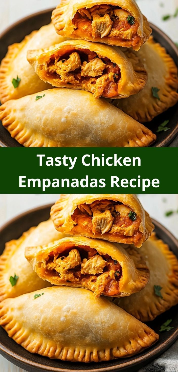 chicken empanadas are stacked on top of each other and ready to be eaten