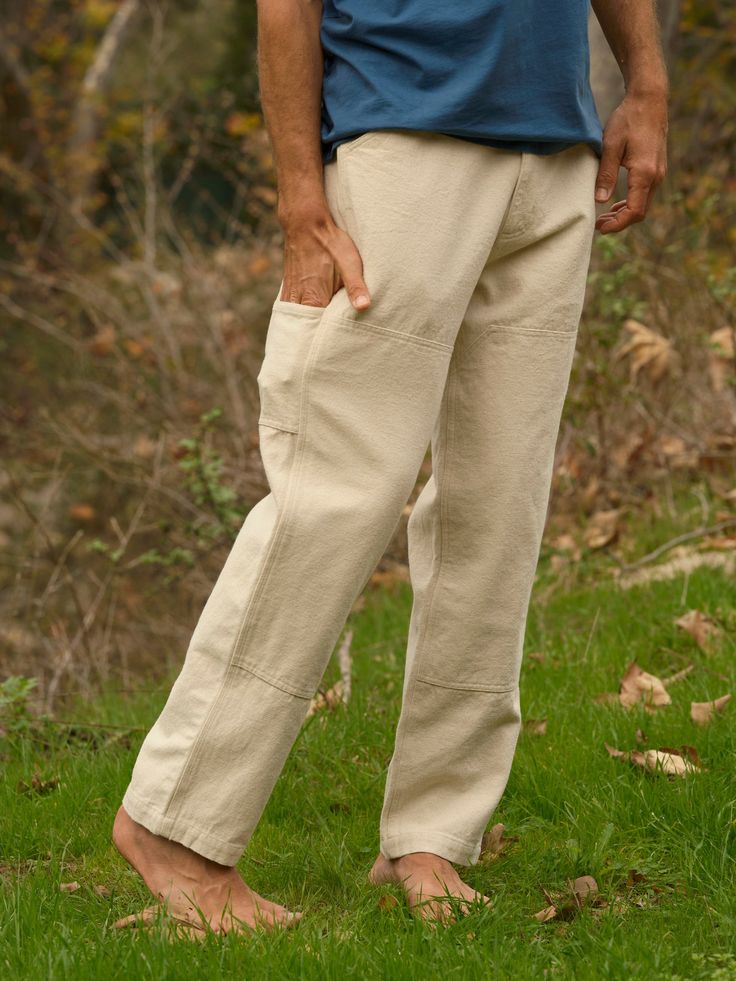 Built for work. These utility pants are made from canvas that is heavy enough for rugged wear, but surprisingly soft and pliable. They feature a double panel in the front, plenty of pockets, and a hammer loop. 100% Cotton Preshrunk Manufactured at a socially and environmentally responsible factory Gardening Pants, Winter Favorites, Canvas Work Pants, Canvas Work, Mens Winter, Utility Pants, Venice Beach, Men Winter, Work Pants