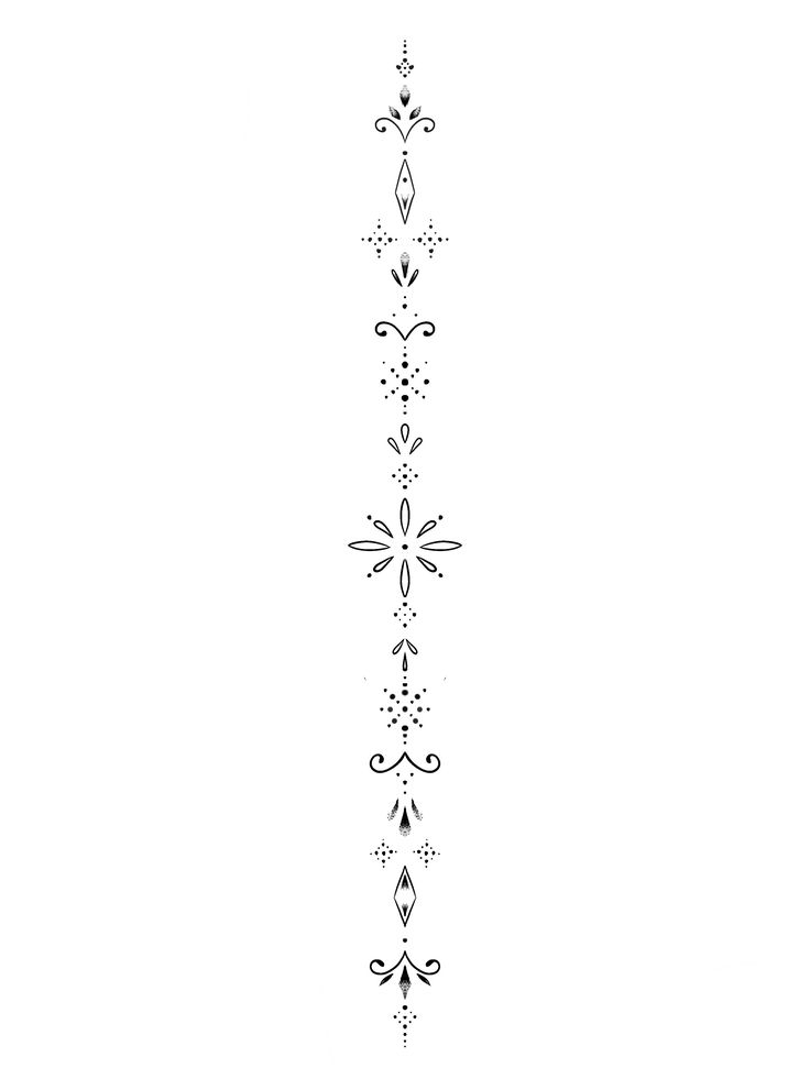 a black and white line drawing of an ornate design