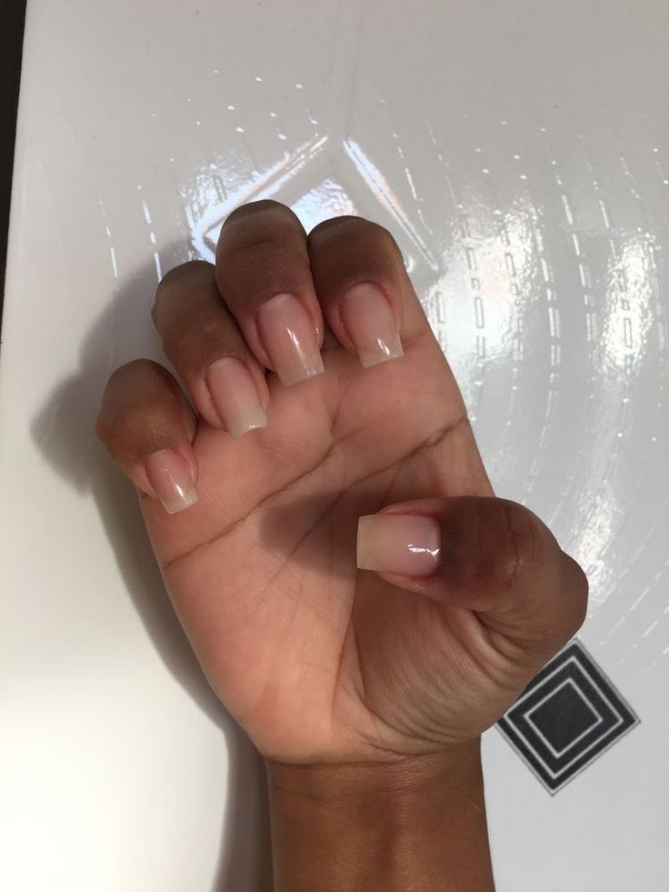 Clear Nail Overlay, Nurse Nails Natural, Short Nurse Nails, Short Natural Nails Acrylic, Nails For Nurses, Square Natural Nails, Natural Square Nails, Acrylic Overlay Nails, Nurse Nails