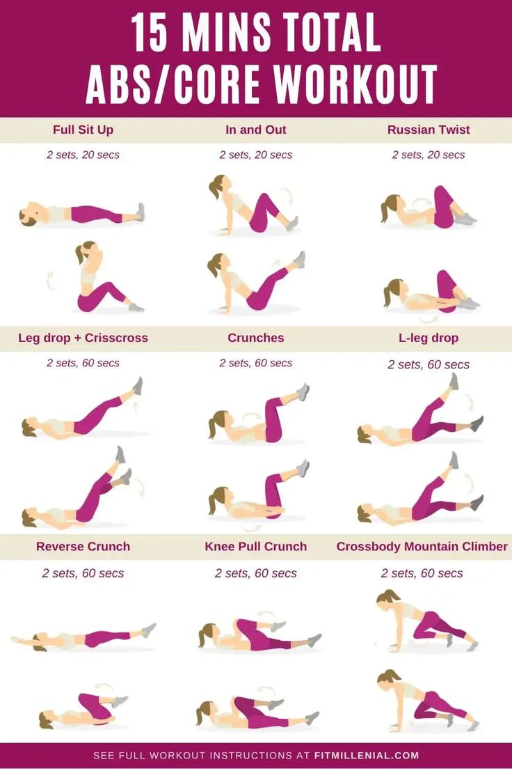 a woman doing the abs / core workout