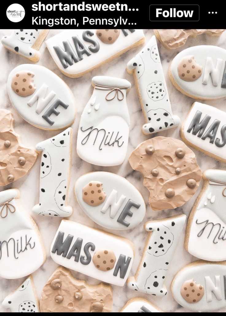 some cookies that are on top of a table