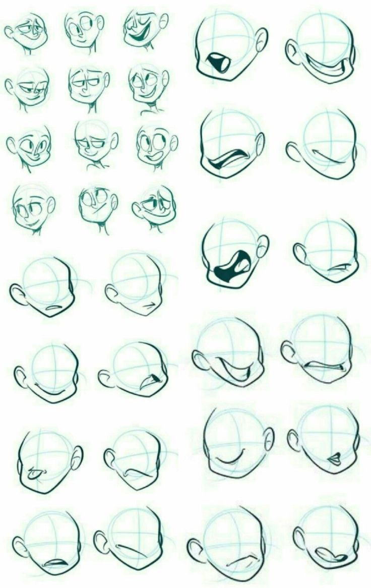 various facial expressions drawn on paper with the words'how to draw cartoon faces '