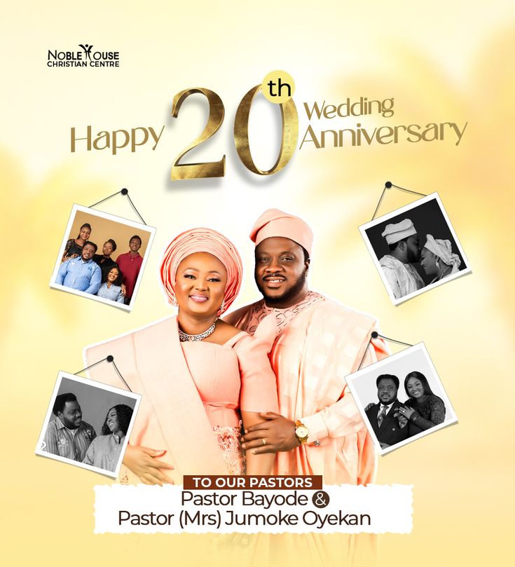 happy 20th wedding anniversary to our pastor and pastor mrs jumboke oyeyan