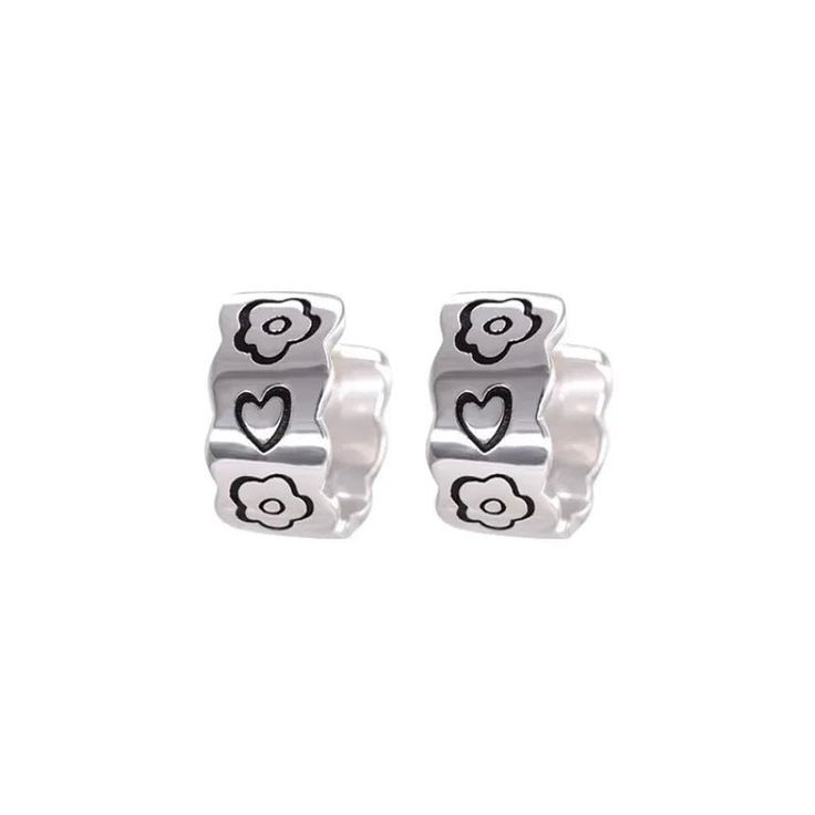 https://shoptery.com/collections/aesthetic-fashion/products/graffiti-wave-earrings?ref=6l38yava Y2k Graffiti, Wave Earrings, Versatile Jewelry, Heart Flower, Y2k Clothes, Earring For Women, Flower Heart, Y2k Fashion, Aesthetic Fashion