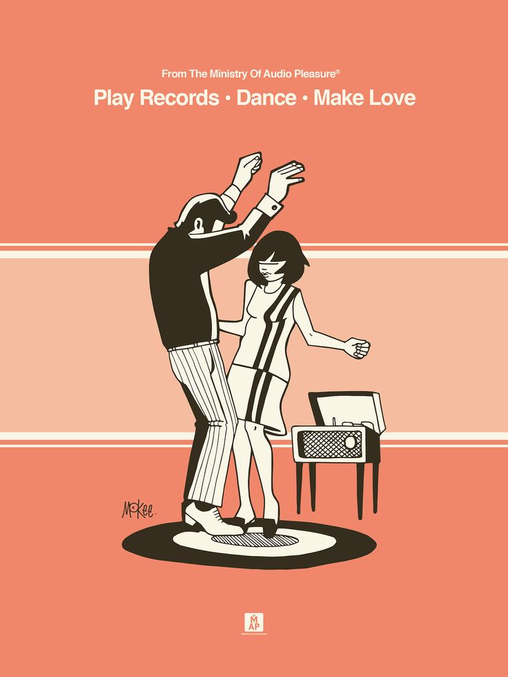 the cover art for play records dance - make love, with an image of two people dancing