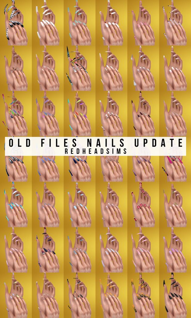 the cover art for old files nails update