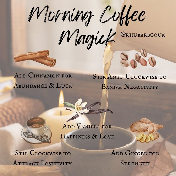 Witchy Coffee Aesthetic, Coffee Magic Spell, Coffee Magical Properties, Coffee Spells, Coffee Magick, Tea Spells, Moon Blessing, Magical Herbs Witchcraft, Magical Coffee