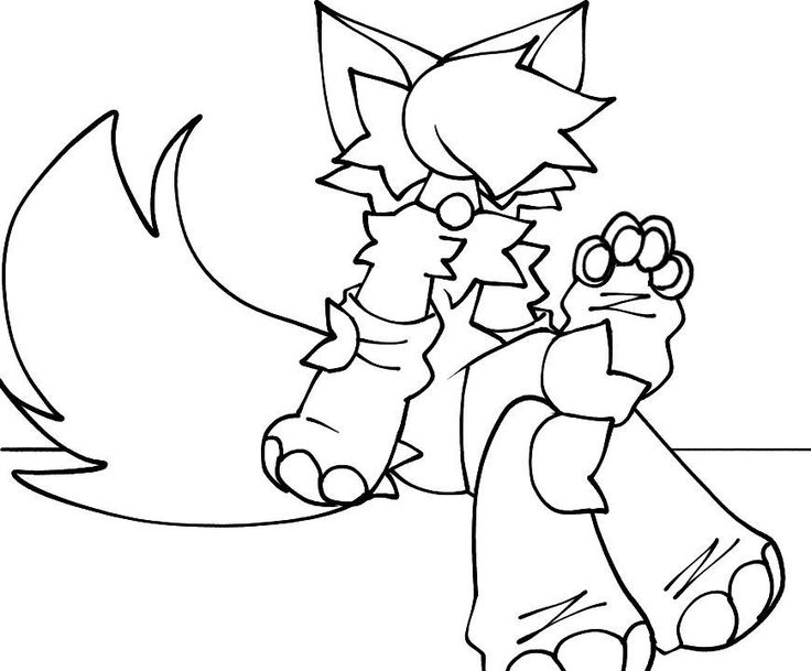 an image of a cartoon character from the video game sonic and his friends coloring pages