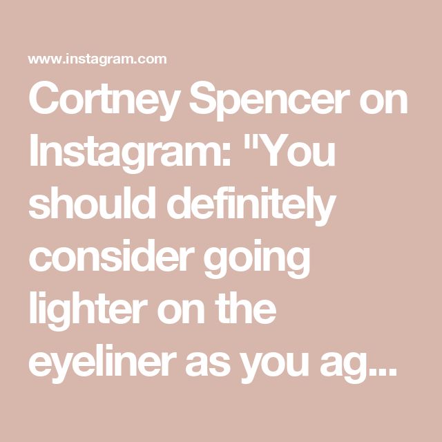 Cortney Spencer on Instagram: "You should definitely consider going lighter on the eyeliner as you age! Thick black liner can make your eyes appear smaller and more closed off! Especially if you have hooded lids!!!! 

Instead, opt for softer tones (soft brown is my fave) and smudged liner for a more flattering, softer frame! This will make those peepers appear more youthful and will enhance your natural beauty!!!!

Follow for more makeup tips for women of ALL ages! 🫶🏽🫶🏽🫶🏽

#MatureBeauty #maturemakeup #AgelessBeauty #BeautyBeyondAge #SoftGlam #EyesThatShine #TimelessMakeup #NaturalEyeLook #LessIsMore #hoodedeyes"