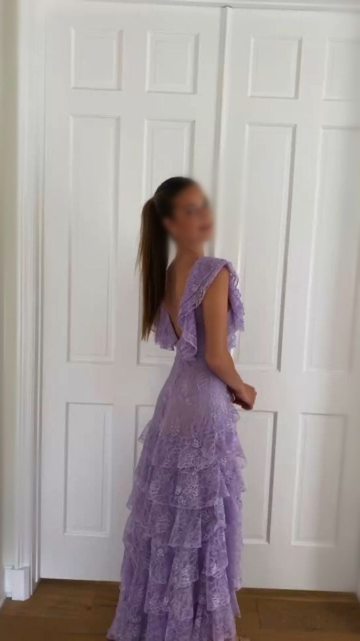 Purple Lace Long Prom Dress Backless Evening Dress Stunning Maxi Dress 2013 Clothes Aesthetic, Prom Dresses 2023 Flowy, Recital Dress Voice, Tired Prom Dress, Prom Dresses For Tall Women, Prom Dresses Taylor Swift Inspired, Summer Prom Dresses Long, Revolve Prom Dresses, Dress With Cover Up Formal