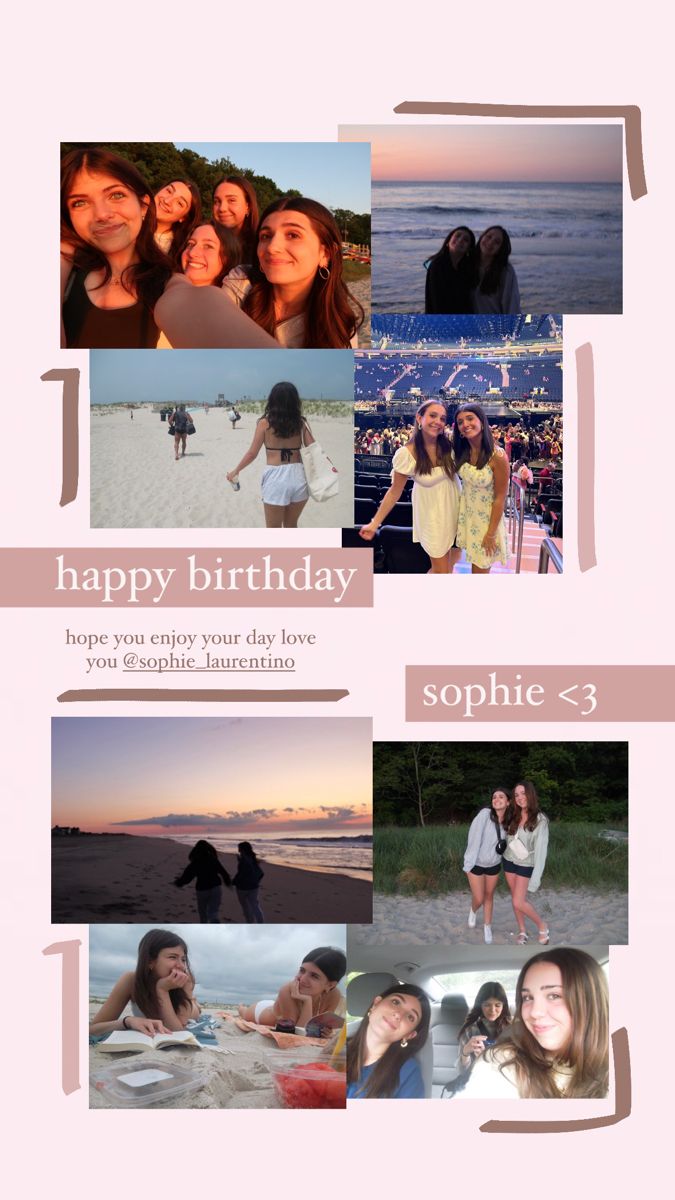 a collage of photos with the caption happy birthday sophiie - 3