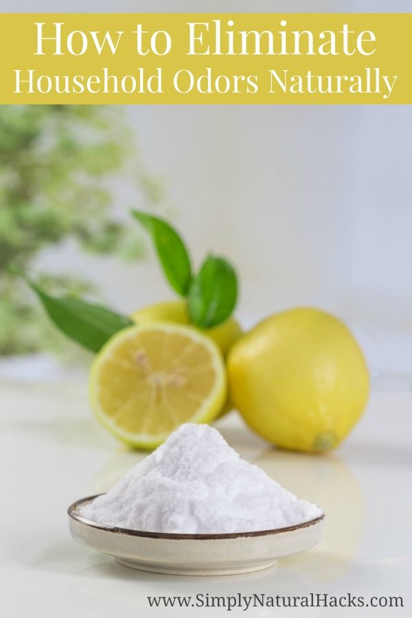 lemon and limes on a table with the words how to eliminating household odors naturally