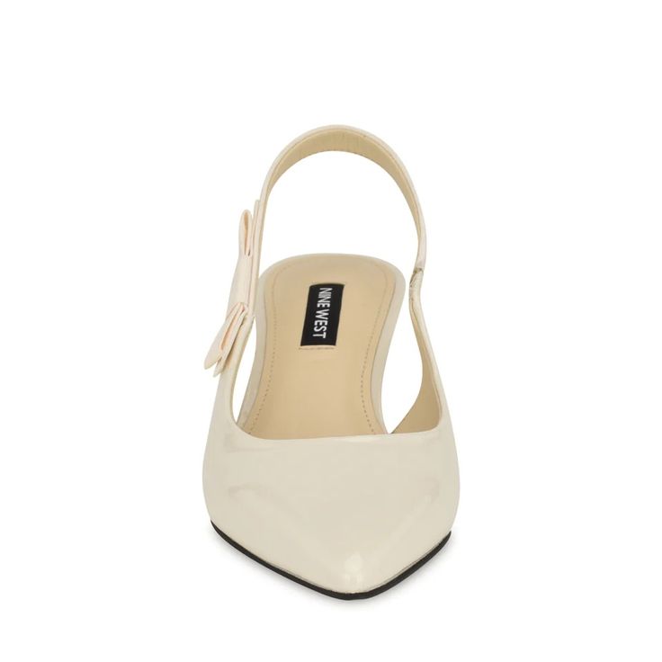 Viki Pointy Toe Slingbacks – Nine West Sleek Beige Pointed Toe Heels, Gold Pointed-toe Slingback Pumps With Buckle, Elegant Cream Pointed-toe Slingback Sandals, White Pointed Toe Slingback Pumps With 4-inch Heel, Beige Pointed Toe Slingback Pumps With 4-inch Heel, Nine West, Gift Card