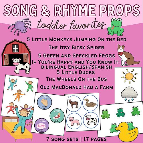 song and rhyme props for toddlers