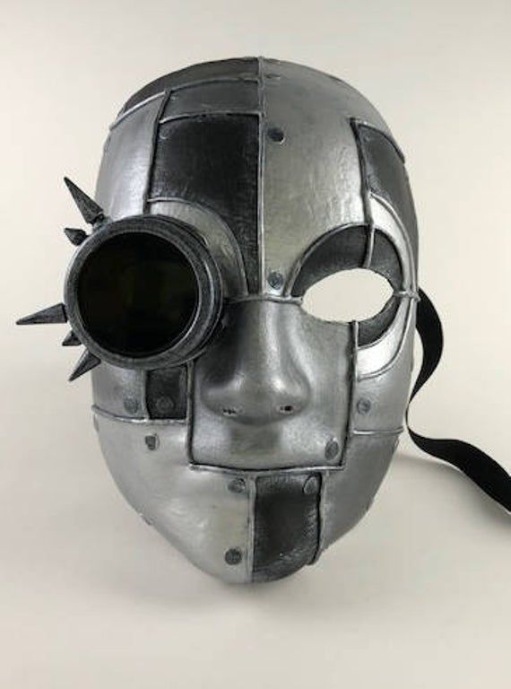 Venetian Full Face Mask - Futuristic Iron Full Face Punk Masks And Prosthetics For Cosplay, Punk Style Full Face Masks And Prosthetics For Cosplay, Punk Full Face Mask For Cosplay, Cosplay Carnival Mask And Prosthetics, Carnival Cosplay Masks And Prosthetics, Steampunk Masks And Prosthetics For Cosplay And Carnival, Steampunk Mask For Cosplay Events, Gothic Full Face Masks For Cosplay, Steampunk Mask For Cosplay