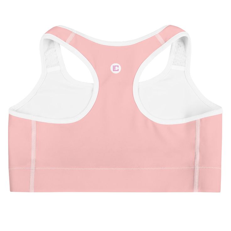 This gorgeous lovable cuties pink sports bra is made from moisture-wicking material that stays dry during low and medium intensity workouts. The bra has support material in the shoulder straps, double layer front, and a wide elastic band to ensure constant support.• 82% polyester, 18% spandex• Fabric weight: 6.78 oz/yd² (230 g/m²), weight may vary by 5%• Moisture-wicking fabric• Four-way stretch material• Scoop neckline and racerback• Flat seams and bias binding that minimize rubbing• Best for A–C cups• Support material in the shoulder straps, double-layered front, and a wide elastic band under breasts for extra supportThis product is made especially for you as soon as you place an order, which is why it takes us a bit longer to deliver it to you. Making products on demand instead of in bu Supportive Pink Activewear For Light Sports, Fitted Pink Sports Bra With Light Support, Pink Breathable Activewear For Training, Breathable Pink Activewear For Training, Pink Medium Support Activewear For Sports, Pink Compression Activewear With Light Support, Supportive Sports Bra With Built-in Padding For Light Sports, Pink Fitted Activewear For Light Sports, Fitted Pink Activewear For Light Sports