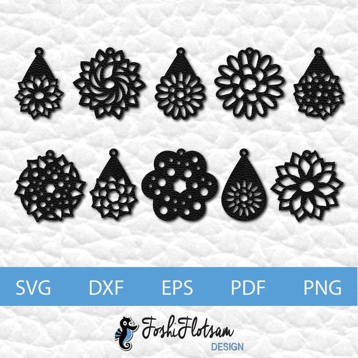 black and white paper cut outs with different shapes, sizes and colors for laser cutting