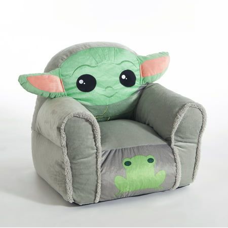 the baby yoda chair has been made to look like an infant yoda