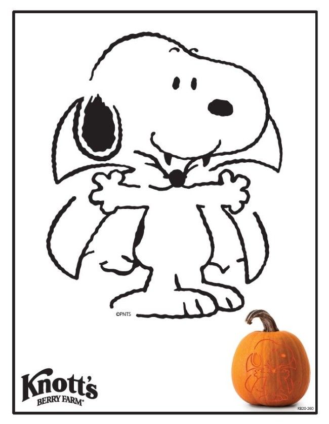 a cartoon dog with a pumpkin in front of it