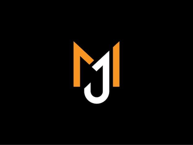 the letter j with an orange and white stripe on it's black background is shown