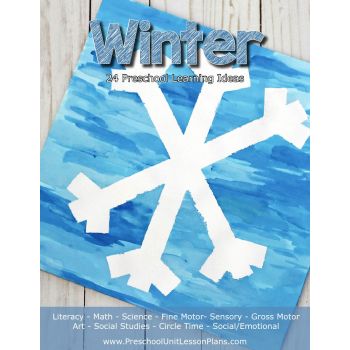 the winter art project is featured in this magazine