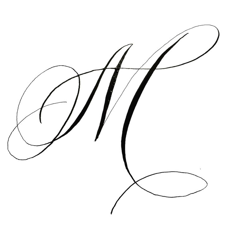 the letter k is made up of lines and swirls in black on a white background