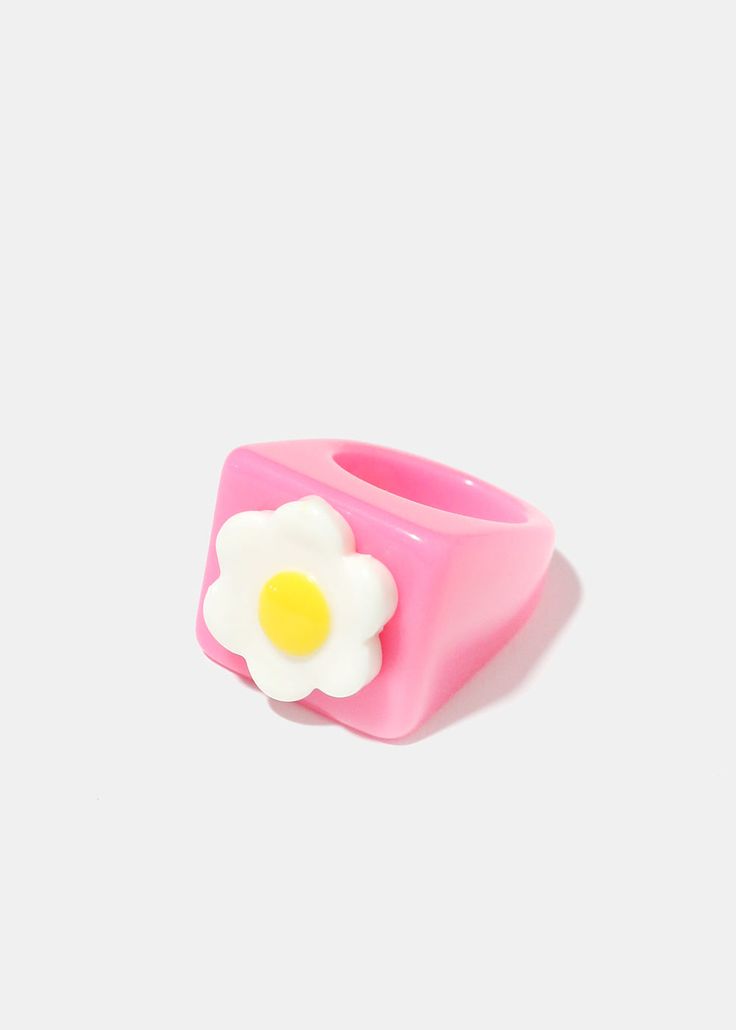 Chunky flower rings Variety of colors and hues Spring Pink Flower Ring Gift, Summer Pink Jewelry With 3d Flowers, Multicolor Flower-shaped Rings For Spring, Pink Ring As Spring Season Gift, Pink Ring For Spring Gift, Pink Rings Suitable For Spring Gift, Spring Gift Pink Ring, Spring Gift Pink Rings, Trendy 3d Flower Jewelry