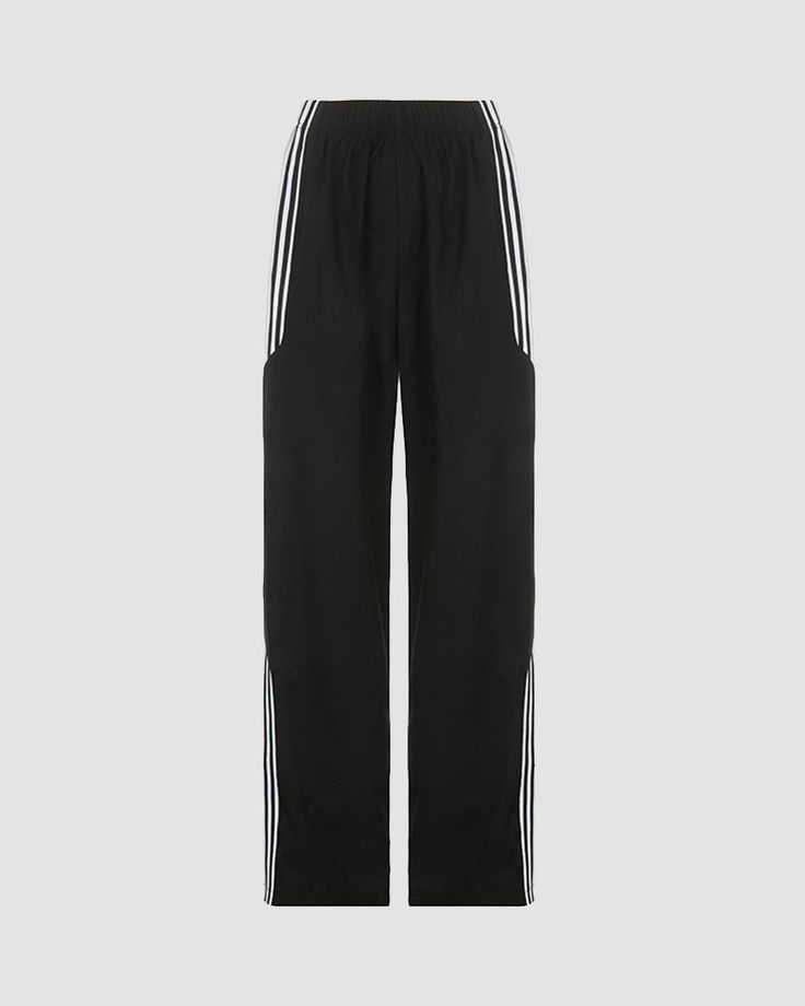 Details: Black long cargo pants with side white stripes designBottom Length: LongMaterials:95% Polyester + 5% Spandex Long Cargo Pants, Skirt Heels, Pants Details, Cargo Pant, Knit Midi, Knit Midi Dress, Trending Now, Stripes Design, Infant Tees