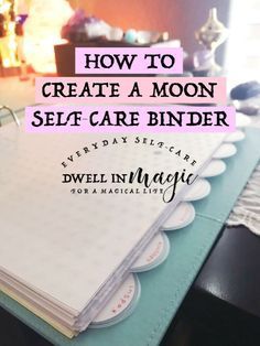 Witches Self Care, Self Care Rituals Witch, Self Care Witchcraft, Self Care Binder, Self Care Crafts, Cute Binder Ideas, Witchy Self Care, Moon Journaling, Self Care Plan