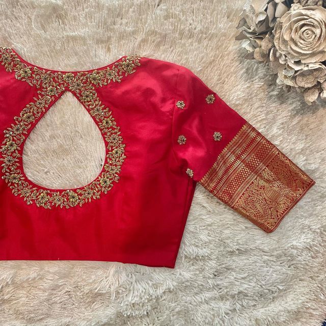 Traditional Saree Blouse Designs, Pink Blouse Designs, Long Blouse Designs, Blouse Works, Latest Bridal Blouse Designs, Latest Blouse Designs Pattern, New Saree Blouse Designs, Traditional Blouse Designs, Latest Model Blouse Designs