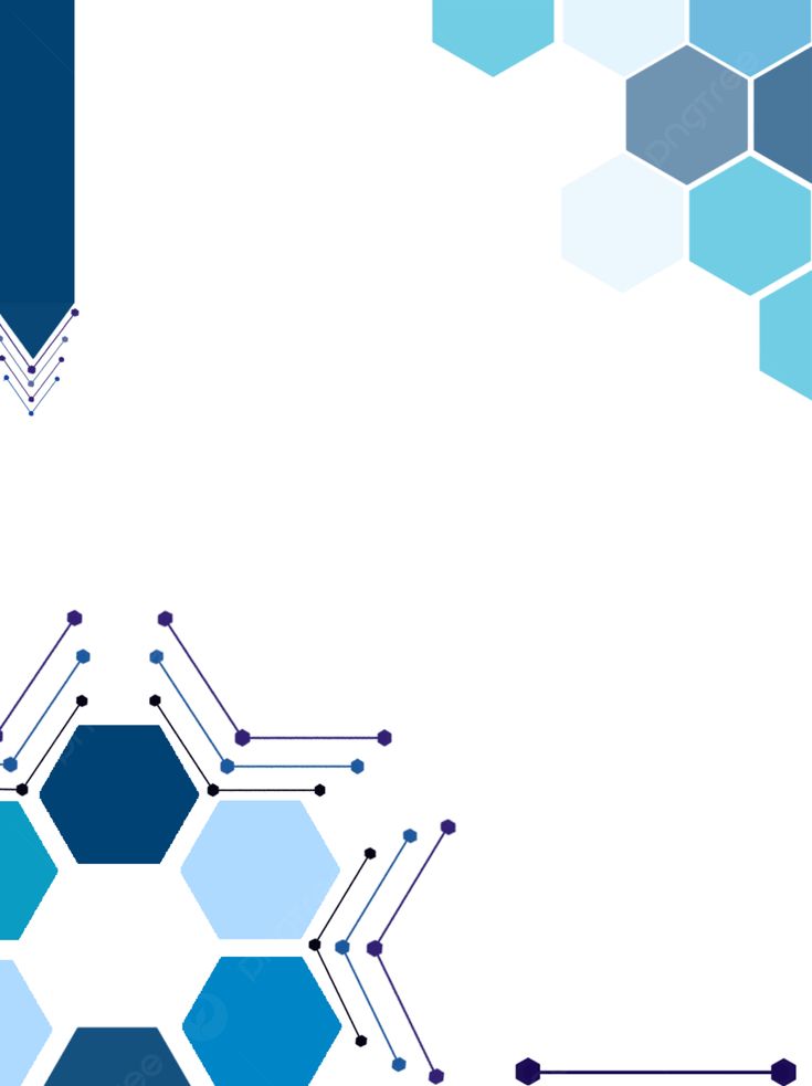 an abstract blue and white background with hexagonal shapes in the center, on top of each other