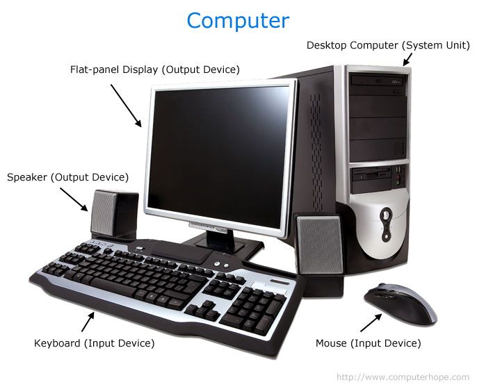 an image of a computer with parts labeled