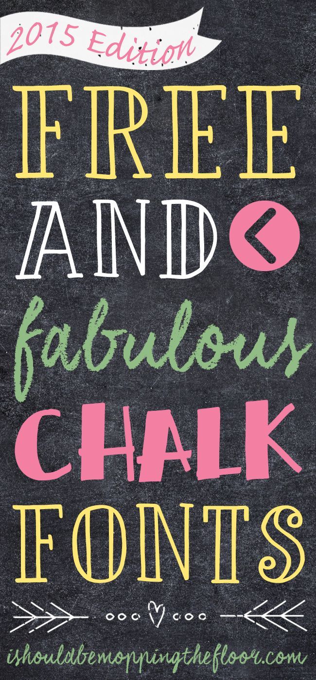 a chalkboard sign with the words free and fabulous chalk fonts written on it