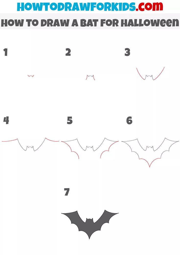 how to draw a bat for halloween step by step drawing instructions and printable worksheet