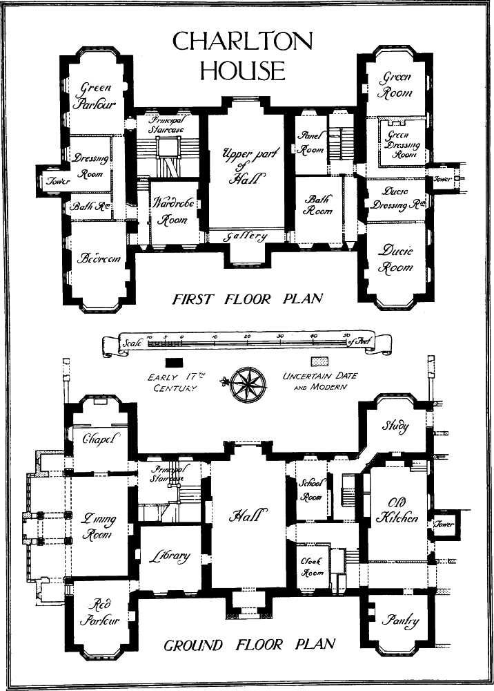 the first floor plan for charleton house, which was built in 1897 and is now on display