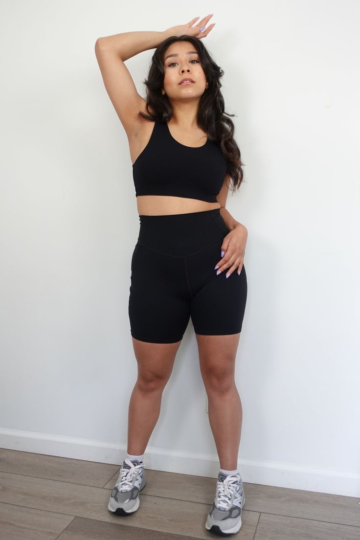 Our Power Pocket Shorts have a buttery silk like material, with a high rise fit. They contain a core stability to hug you in all the right places and have double pockets. 75% Nylon, 25% Spandex Model is wearing a size small. Waist: 28 in. Hips: 35 inch. Core Stability, Pocket Shorts, Shorts Black, Hug You, Small Waist, Shorts With Pockets, Workout Shorts, High Rise, Spandex