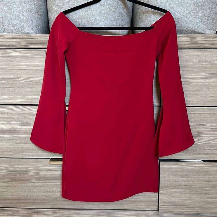 Never Worn! Red Off-The-Shoulder Mini Dress. Size: Xxs. Perfect Dress For The Holidays! Lady In Red, Perfect Dress, Off The Shoulder, Shoulder Dress, Colorful Dresses, Mini Dress, Holidays, Fast Delivery, Customer Support