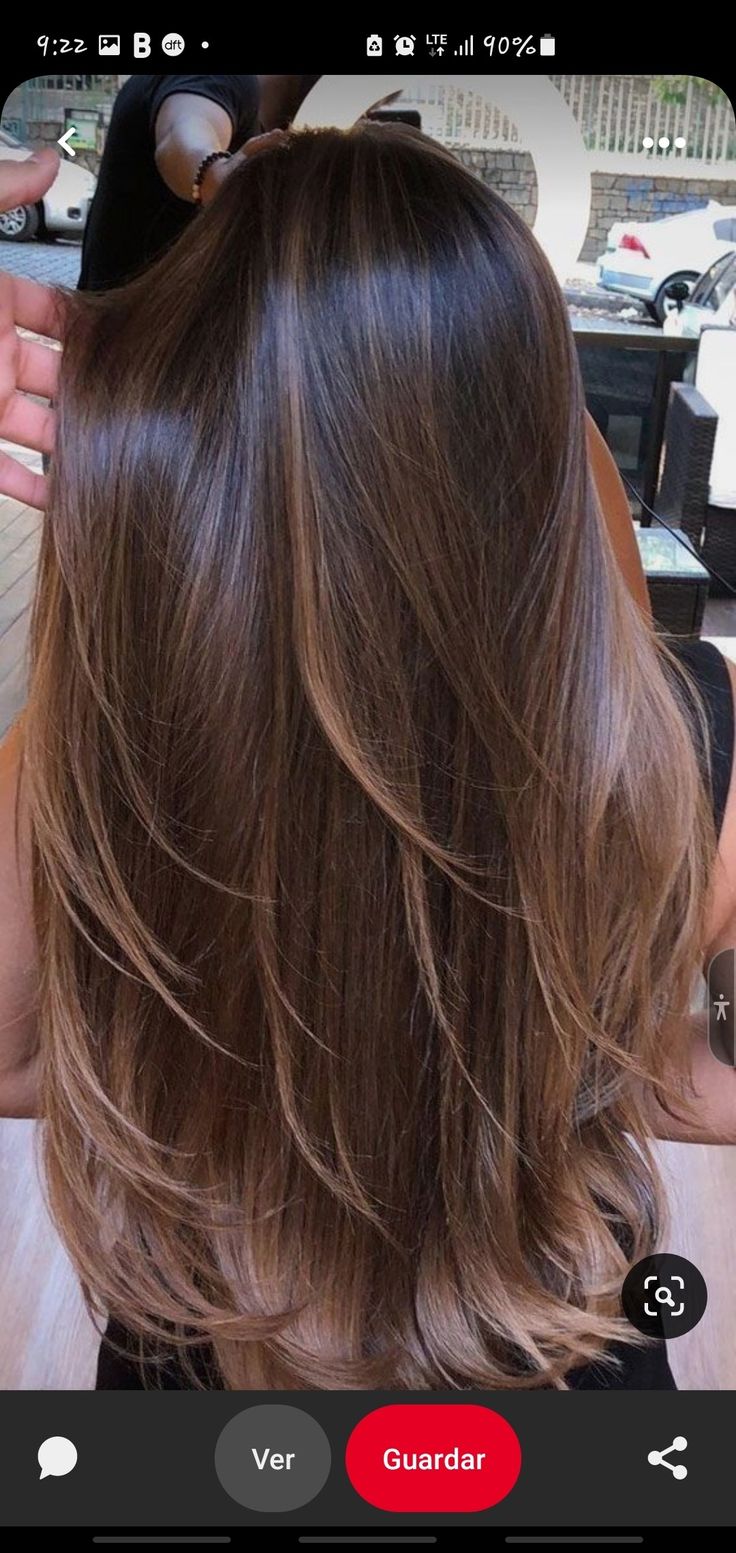 Brown Hair Inspo, Brunette Hair With Highlights, Brunette Balayage Hair, Long Hair Color, Brown Hair Balayage, Haircuts Straight Hair, Balayage Brunette, Haircuts For Long Hair, Hair Color Balayage