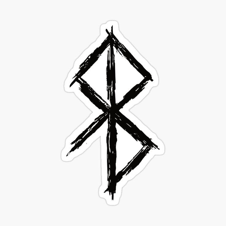 a black and white drawing of an arrow sticker