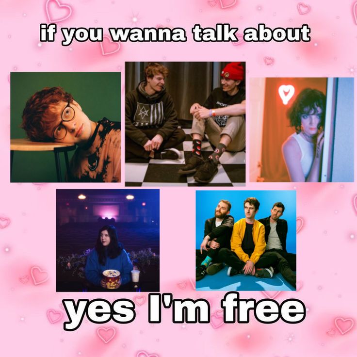 a collage of photos with the caption if you wanna talk about yes i'm free