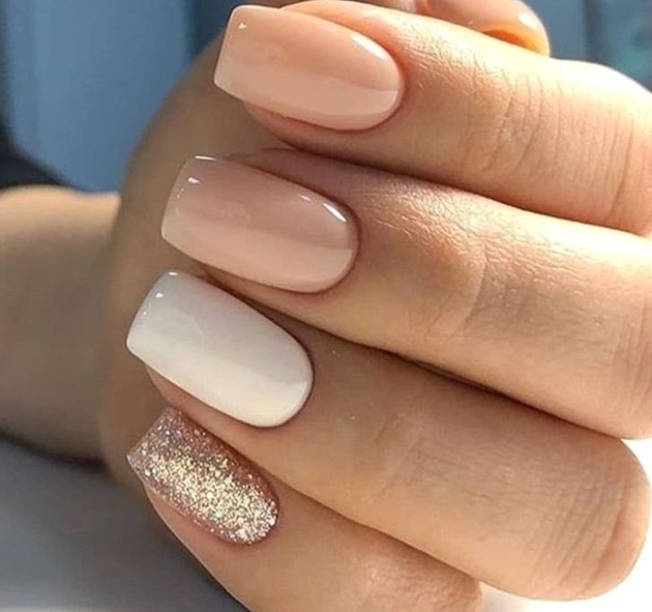 Square Nail, Her Nails, Colorful Nail Designs, Short Acrylic Nails Designs, Sparkly Nails, Neutral Nails, Square Acrylic Nails, Pretty Acrylic Nails, Short Acrylic Nails