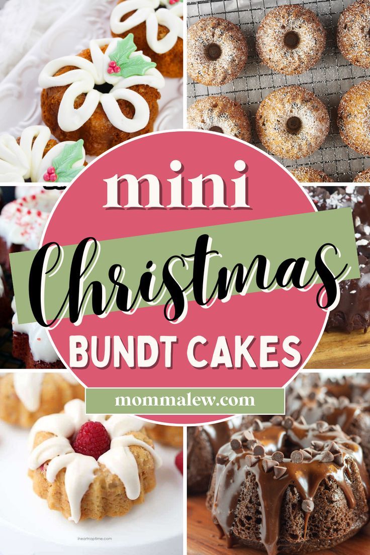 mini bundt cakes Bundt Cupcakes, Bundt Cakes For Christmas, Easy Mini Bundt Cakes, Mini Bundt Pan Recipes, Mini Bundt Recipes, Individual Bundt Cake Recipes, Bundt Cakes Using Boxed Cake Mixes, Small Bundt Pan Recipes, Mini Loaf Pan Desserts Christmas