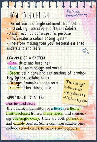 an image of how to highlight text on a notepad with sticky notes in it