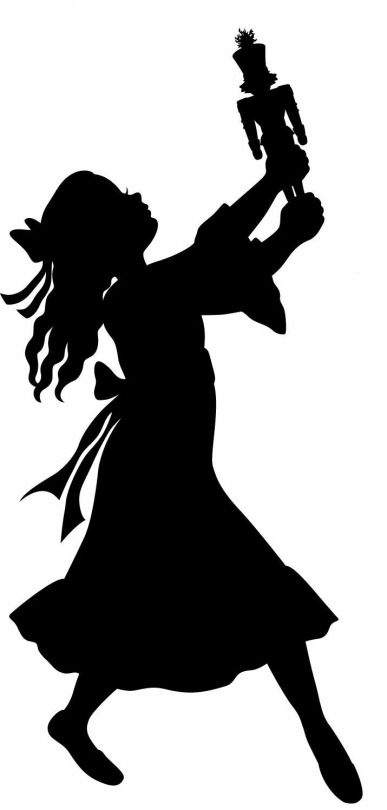 a silhouette of a girl holding a teddy bear